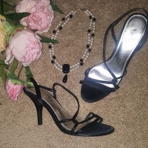 WHBM Satin strappy sandals